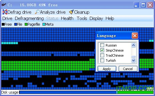 MyDefrag 磁盘分析