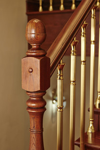 原木楼梯扶手