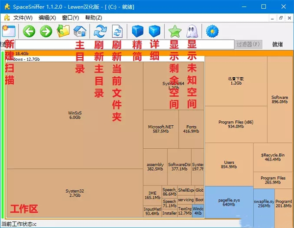 SpaceSniffer 工作区