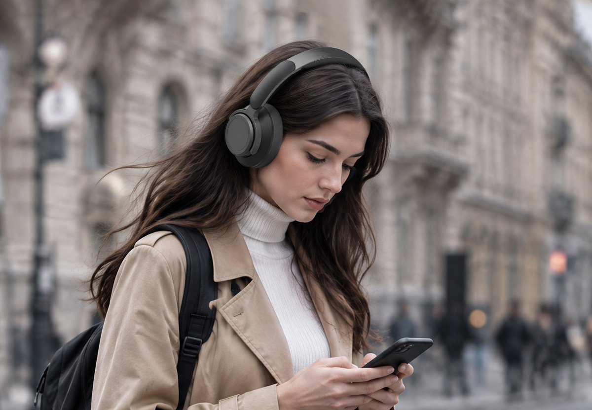 Outdoor phone connectivity scene